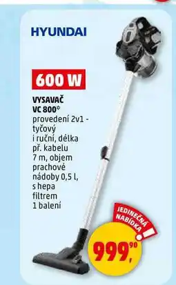 Penny Market VYSAVAČ VC 800, 1 balení nabídka