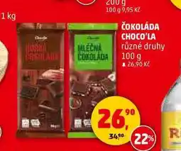 Penny Market ČOKOLÁDA CHOCO'LA, 100 g nabídka