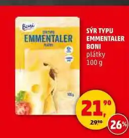 Penny Market SÝR TYPU EMMENTALER BONI, 100 g nabídka