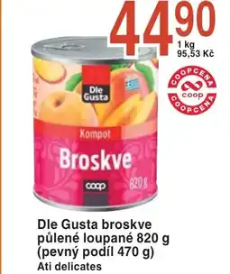 Coop hb Dle Gusta broskve půlené loupané nabídka