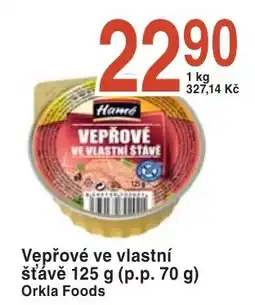 Coop hb Hame Vepřové ve vlastní šťávě nabídka