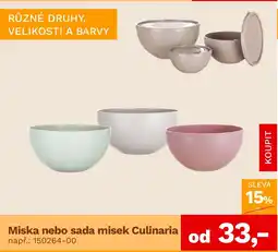 Asko Miska nebo sada misek Culinaria nabídka