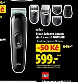 Lidl Braun sada na úpravu vlasů a vousů nabídka
