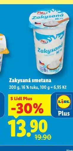 Lidl Zakysaná smetana nabídka