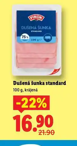 Lidl Dušená šunka standard nabídka