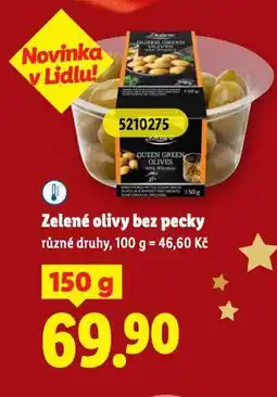 Lidl Zelené olivy bez pecky nabídka