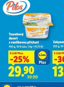 Lidl Tvatohový dezert s vanilkovou příchutí nabídka