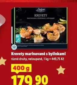Lidl Krevety marinované s bylinkami nabídka