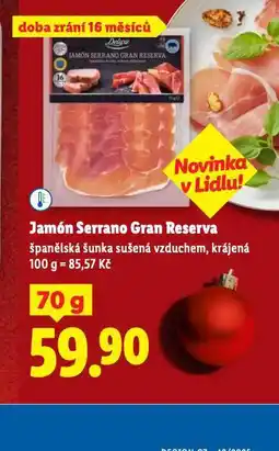 Lidl Jamón serrano gran reserva nabídka