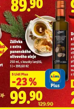 Lidl Zálivka z extra panenského olivového oleje nabídka
