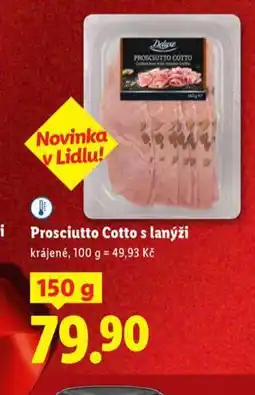 Lidl Prosciutto cotto s lanýži nabídka