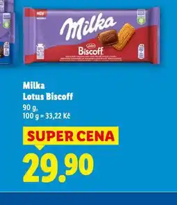 Lidl Milka lotus biscoff nabídka