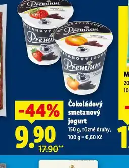 Lidl Čokoládový smetanový jogurt nabídka