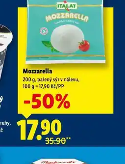 Lidl Mozzarella nabídka