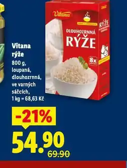 Lidl Vitana rýže nabídka