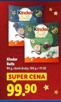 Lidl Kinder balls nabídka