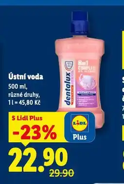 Lidl Dentalux ústní voda nabídka