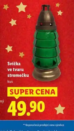 Lidl Svíčka ve tvaru stromečku nabídka