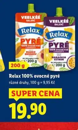 Lidl Relax 100% ovocné pyré nabídka