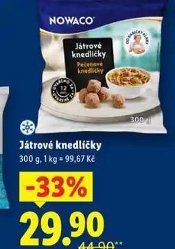 Lidl Nowaco játrové knedlíčky nabídka