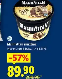 Lidl Manhattan zmrzlina nabídka