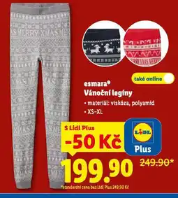 Lidl Vánoční legíny nabídka