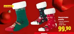 Lidl Vánoční hebké ponožky nabídka