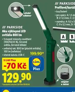Lidl Aku výklopné led svítidlo nabídka