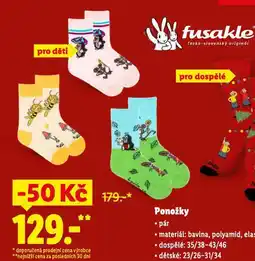 Lidl Dětské ponožky nabídka