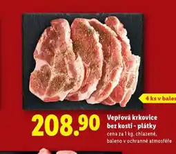 Lidl Vepřová krkovice bez kosti - plátky nabídka