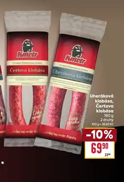 Billa Uheráková klobása Čertova klobása nabídka