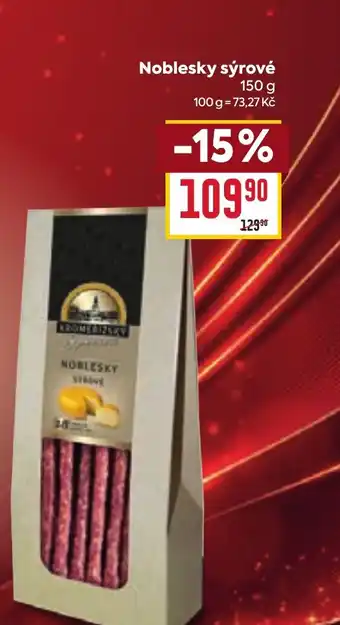 Billa Noblesky sýrové nabídka