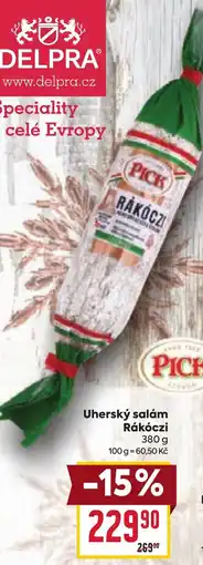 Billa PICK Uherský salám nabídka