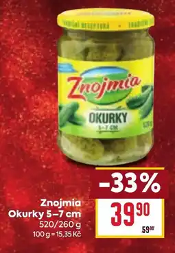 Billa Znojmia Okurky 5-7 cm nabídka