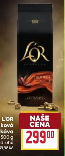 Billa L'OR Zrnková Κάva nabídka