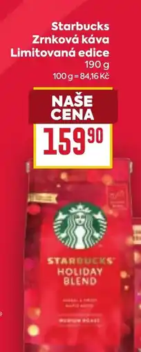Billa Starbucks Zrnková káva Limitovaná edice nabídka