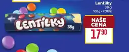Billa Lentilky nabídka