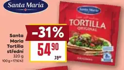 Billa Santa Maria Tortilla střední nabídka