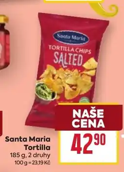 Billa Santa Maria Tortilla nabídka
