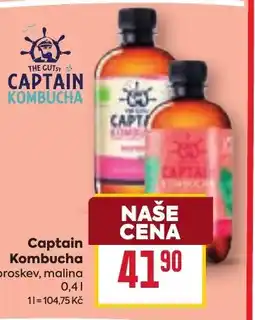 Billa Captain Kombucha nabídka