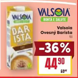 Billa Valsoia Ovesný Barista nabídka