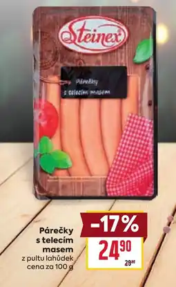 Billa Párečky s telecím masem nabídka