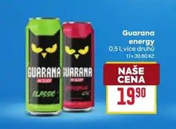 Billa Guarana energy nabídka
