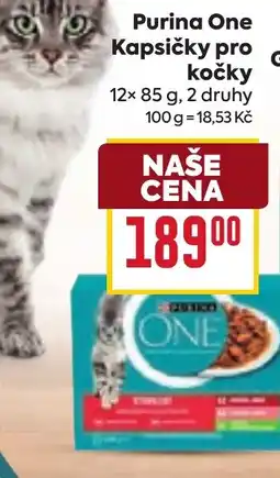 Billa Purina One Kapsičky pro kočky nabídka