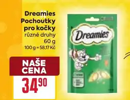 Billa Dreamies Pochoutky pro kočky nabídka