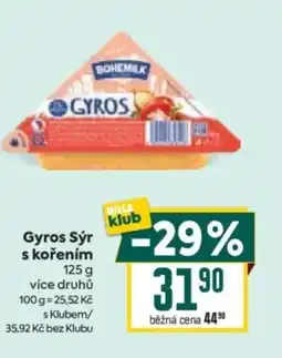 Billa BOHEMILK Gyros Sýr s kořením nabídka