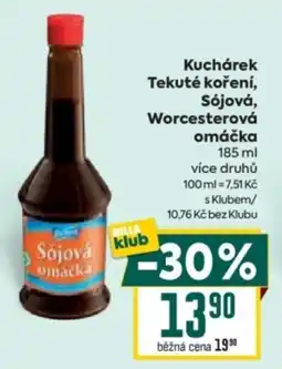 Billa Kuchárek Tekuté koření, Sójová, Worcesterová omáčka nabídka
