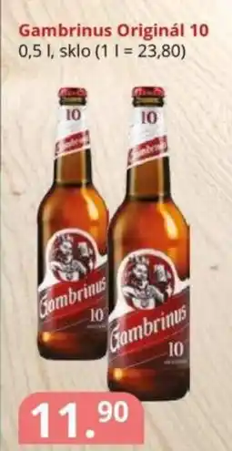 Potraviny CZ Gambrinus Originál 10 nabídka
