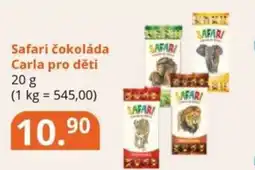 Potraviny CZ Safari čokoláda Carla pro děti nabídka