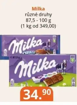 Potraviny CZ Milka nabídka